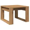 vidaXL Table d'appoint chêne artisanal 50x50x35 cm bois d'ingénierie