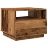 Vidaxl - Table basse avec lumières led vieux bois 50x49x40 cm Old wood