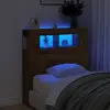 vidaXL Tête de lit à LED chêne artisanal 100x18,5x103,5 cm