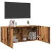 vidaXL Meuble TV mural vieux bois 100x30x41 cm
