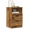 vidaXL Tables de chevet 2 pcs vieux bois 40x36x65 cm bois d'ingénierie
