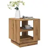 vidaXL Table basse chêne artisanal 40x40x43 cm bois d'ingénierie