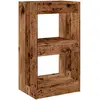 vidaXL Bibliothèque/Cloison de séparation vieux bois 40x30x72 cm