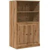 vidaXL Buffet haut chêne artisanal 60x35,5x103,5 cm bois d'ingénierie