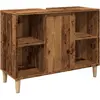 vidaXL Armoire de salle de bain vieux bois 80x33x60 cm bois ingénierie