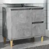 vidaXL Armoire d'évier gris béton 65x33x60 cm bois d'ingénierie
