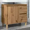 vidaXL Armoire lavabo chêne artisanal 65x33x60 cm bois d'ingénierie