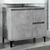 vidaXL Armoire d'évier gris béton 65x33x60 cm bois d'ingénierie