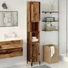 vidaXL Armoire de salle de bain vieux bois 30x30x190cm bois ingénierie