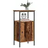 vidaXL Vidaxl Table De Chevet Vieux Bois 41x31x80 Cm Bois D’Ingénierie