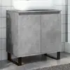vidaXL Vidaxl Armoire De Bain Gris Béton 58x33x60 Cm Bois D'ingénierie