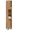 vidaXL Vidaxl Armoire De Salle De Bain Chêne Artisanal 30x30x190 Cm