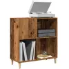 vidaXL Armoire à disques vieux bois 84,5x38x89 cm bois d'ingénierie
