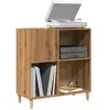 vidaXL Armoire à disques chêne artisanal 84,5x38x89 cm bois ingénierie