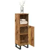 vidaXL Armoire de salle de bain vieux bois 30x30x100cm bois ingénierie