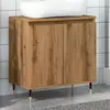 vidaXL Vidaxl Armoire De Salle De Bain Chêne Artisanal 58x33x60 Cm