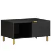vidaXL Table basse Noir 80x50x40 cm Bois d'ingénierie