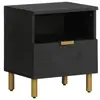 vidaXL Table de chevet noir 40x33x46 cm bois d'ingénierie