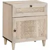 vidaXL Table de chevet Beige 50 x 33 x 60 cm bois de manguier massif
