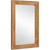 vidaXL Miroir Marron clair 57 x 70 x 3 cm bois de manguier massif