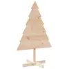 vidaXL Arbre de Noël en bois pour décoration 110 cm bois massif