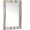vidaXL Miroir de salle de bain Marron, argent 50 x 2,5 x 70 cm