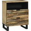 vidaXL Vidaxl Cabinet De Chevet 50x33x60 Cm Bois Massif De Manguier