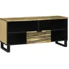 vidaXL Vidaxl Cabinet Tv 100x33.5x46 Cm En Bois Massif De Manguier