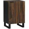 vidaXL Vidaxl Cabinet De Salle De Bain 38x33.5x58 Cm Bois Massif Noyer