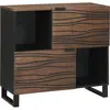 vidaXL Vidaxl Buffet 80x33.5x75 Cm Bois Massif Mangue
