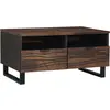 vidaXL Vidaxl Table Basse 80x54x40 Cm En Bois Massif