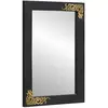 vidaXL Miroir de salle de bain Noir et argent 70 x 50 x 2,5 cm