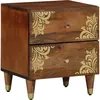 vidaXL Vidaxl Cabinet De Chevet Marron Miel Bois Massif De Sheesham