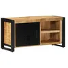 vidaXL Meuble TV 80x30x40 cm bois massif de manguier brut