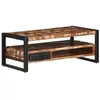 vidaXL Table basse multicolore 90x50x36 cm bois de récupération massif