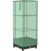 vidaXL Jardinière surélevée avec housse aspect rotin 40x40x123 cm