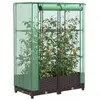 vidaXL Jardinière surélevée avec housse aspect rotin 80x40x123 cm