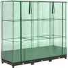 vidaXL Jardinière surélevée avec housse aspect rotin 120x40x123 cm
