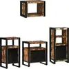 vidaXL Ensemble de mobilier de salle de bain 4 pcs Bois Recyclé Solide