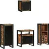 vidaXL Ensemble de mobilier de salle de bain 4 pcs Bois Recyclé Solide