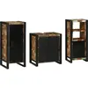 vidaXL Ensemble de mobilier de salle de bain 3 pcs Bois Recyclé Solide