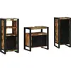 vidaXL Ensemble de mobilier de salle de bain 3 pcs Bois Recyclé Solide