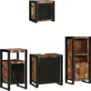 vidaXL Ensemble de mobilier de salle de bain 4 pcs Bois Recyclé Solide