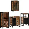 vidaXL Ensemble de mobilier de salle de bain Montage mural 4 pcs