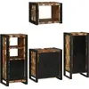 vidaXL Ensemble de mobilier de salle de bain Montage mural 4 pcs