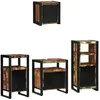 vidaXL Ensemble de mobilier de salle de bain 4 pcs Bois Recyclé Solide