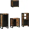 vidaXL Ensemble de mobilier de salle de bain 4 pcs Bois Recyclé Solide