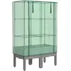 vidaXL Jardinière surélevée avec housse aspect rotin 80x40x140 cm