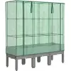 vidaXL Jardinière surélevée avec housse aspect rotin 120x40x140 cm