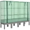 vidaXL Jardinière surélevée avec housse aspect rotin 160x40x140 cm